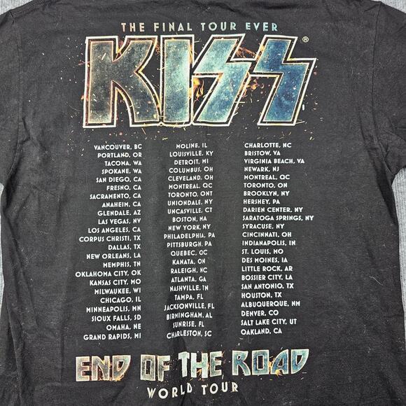 KISS Shirt Mens 2XL End of the Road World Tour Concert Band Merch Final Rock - Picture 5 of 5